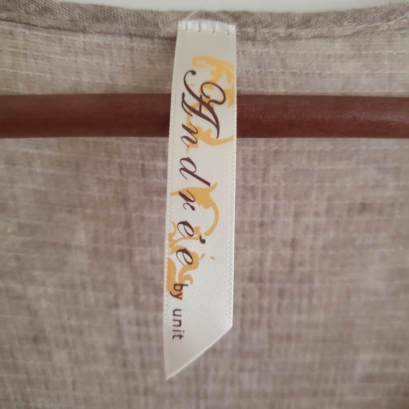 Andree by Unit blouse lace skirted long sleeve pullover Sz Medium - Picture 3 of 4